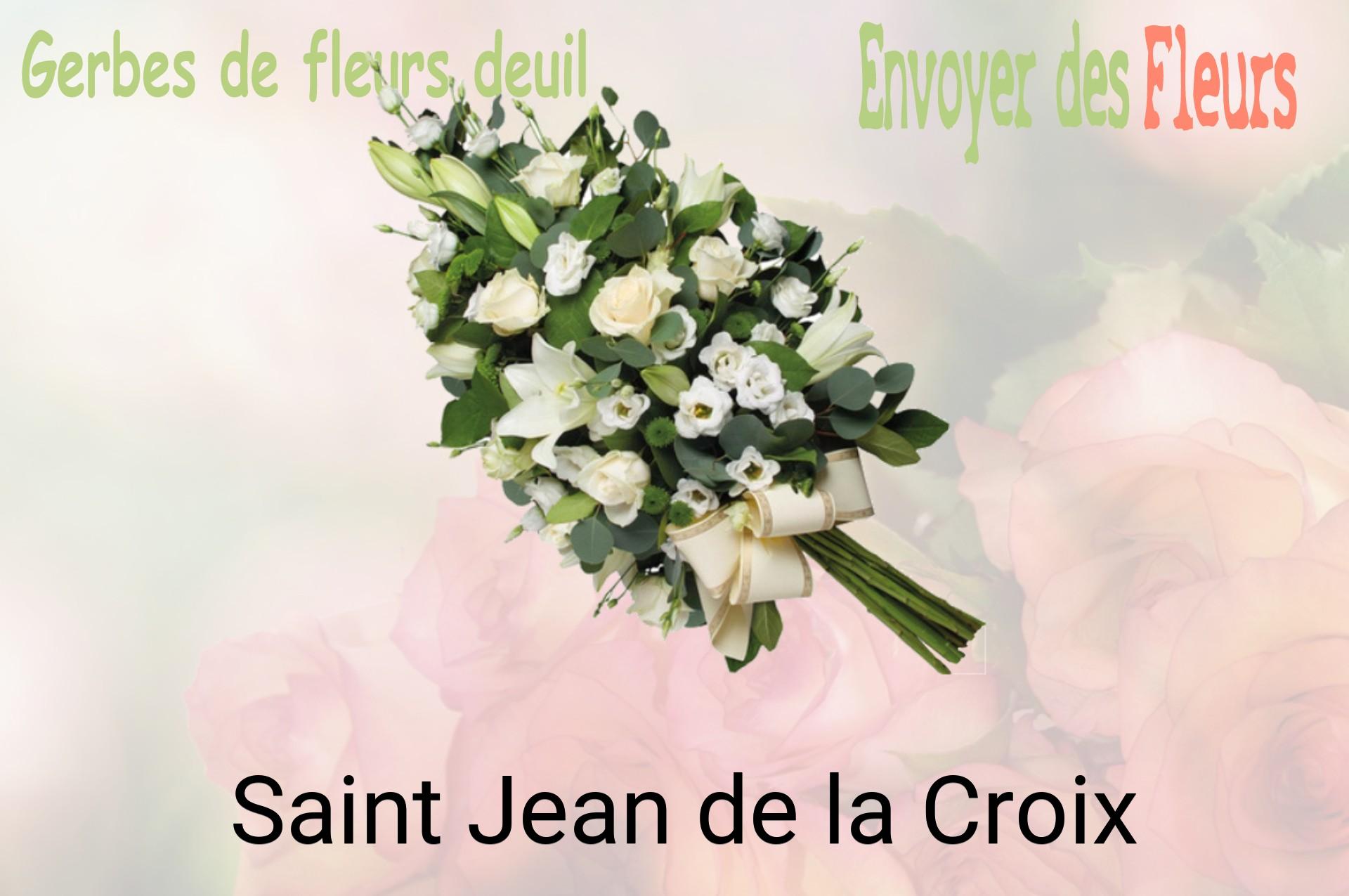 Gerbe de fleurs de deuil livrée à Saint-Jean-de-la-Croix